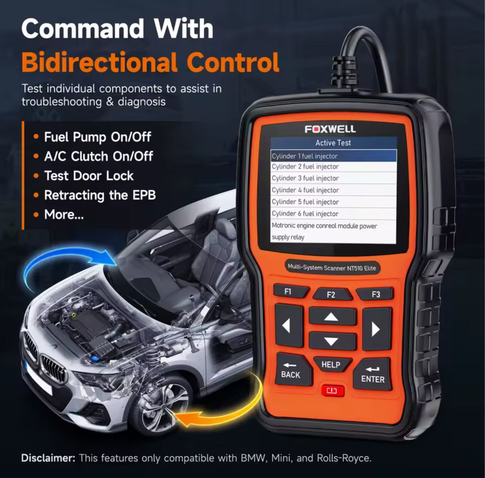 Foxwell NT510 Elite for Bmw Mini e RollsRoyce