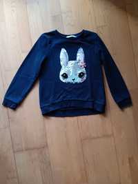 Sweatshirt coelho lantejoulas 6/8 anos