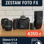 Zestaw fotograficzny NIKON d750 - pełna klatka + 2 jasne obiektwy