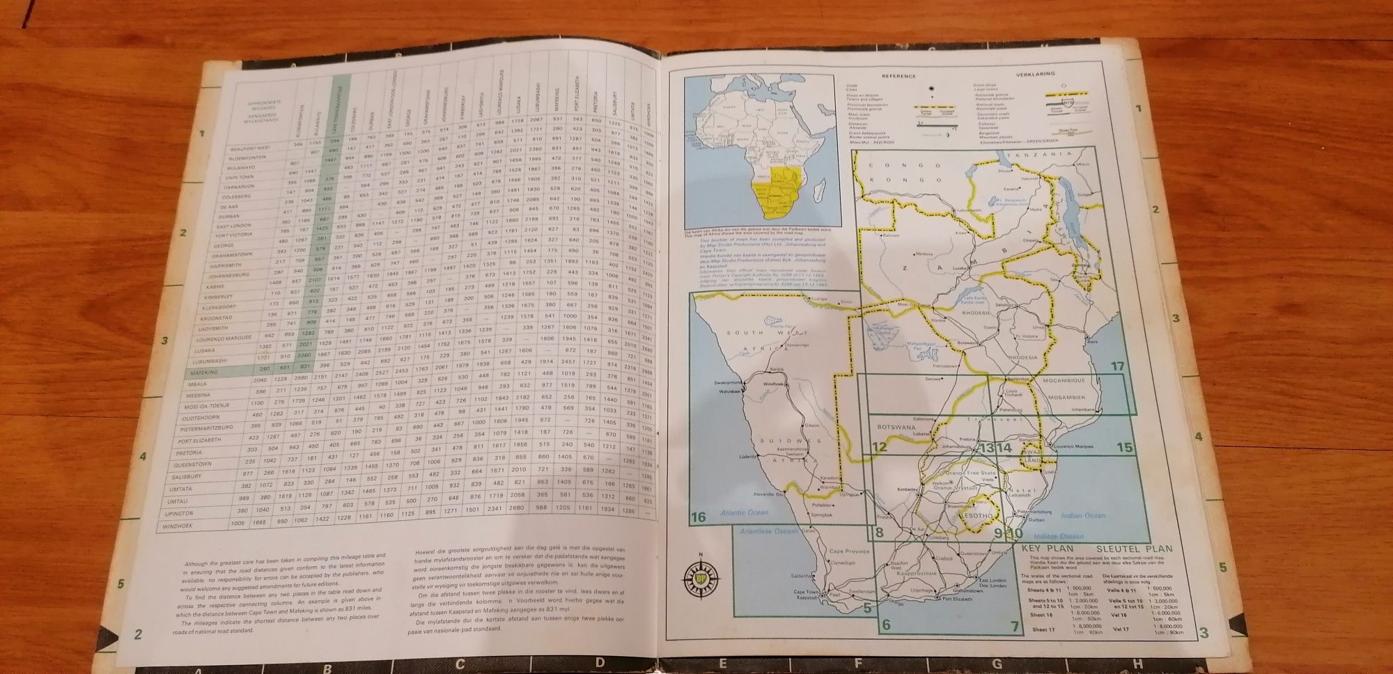 1 revistas  mapa BP mapa África Sul