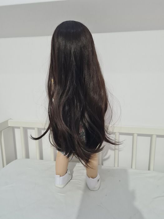 Lalka Reborn dziewczynka 55cm realistyczna włosy bobas noworodek