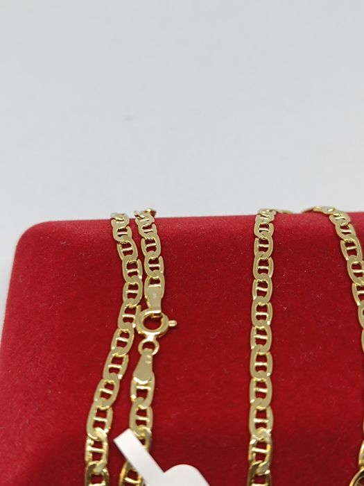 Złoty łańcuszek splot Gucci dł.55cm, złoto próby 585