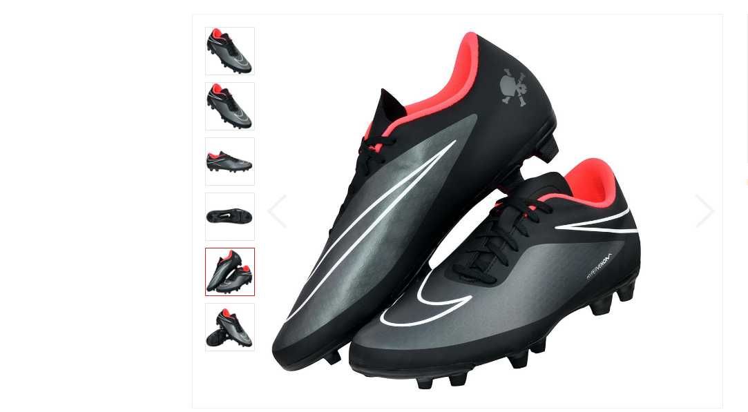 Футбольні бутси Nike Hypervenom Phade FG Hyperpunch р.47,5 31 см