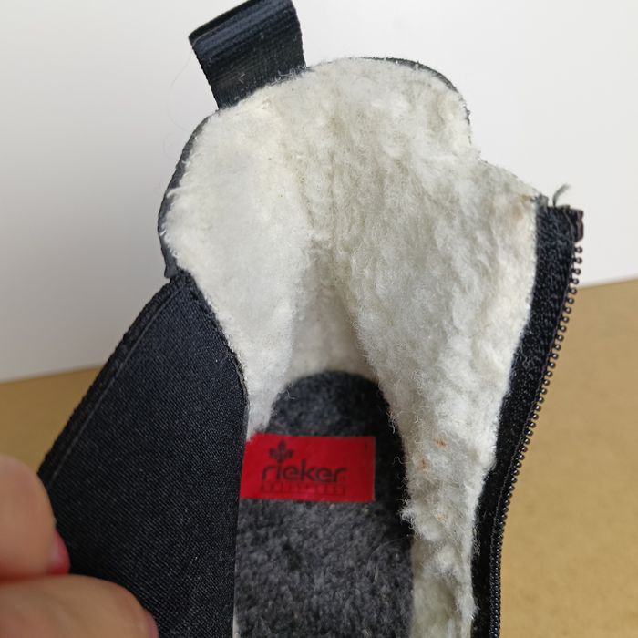 Rieker botki damskie ocieplane r. 41 jak nowe!