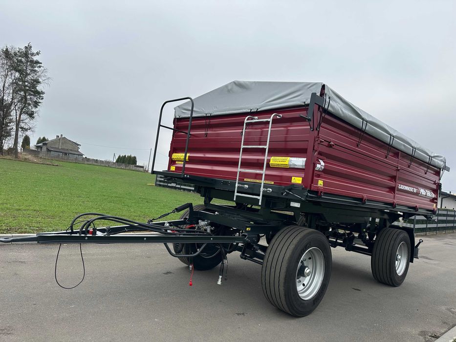 11Przyczepa Rolnicza HL HW 3 Stronny Wywrot 6011 HW 8011 Ładowność 6 T