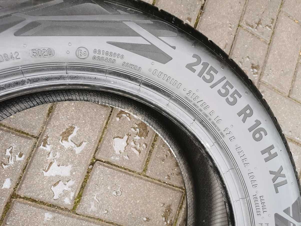 215/55 97H R16 CONTINENTAL EcoContact6 7mm 2021r Letnie Opony 4szt