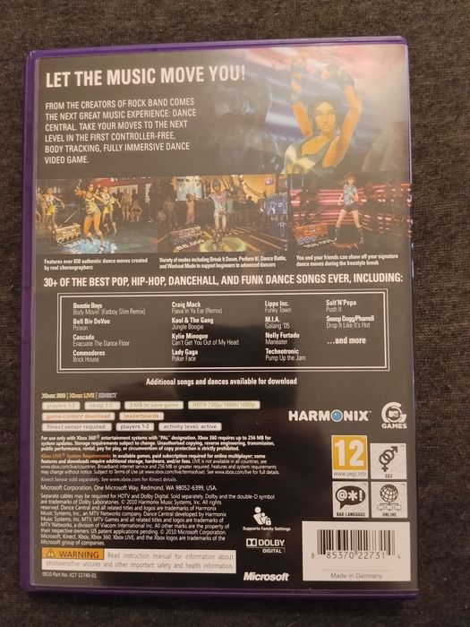 Gra KINECT XBOX 360 Dance Central