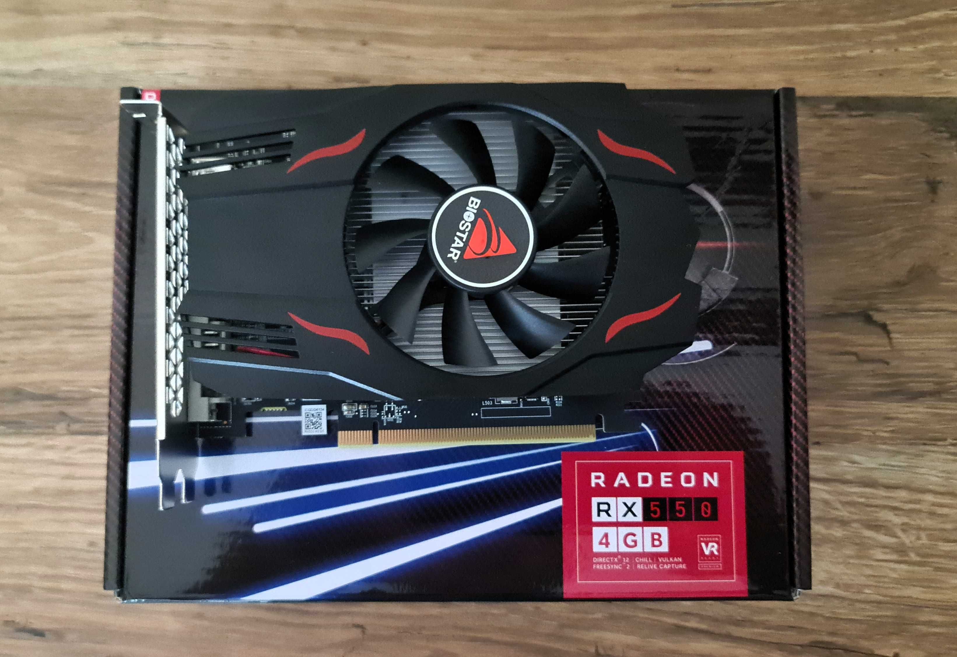 Nowa karta graficzna Biostar Radeon Rx550 4Gb Gddr5/gw.