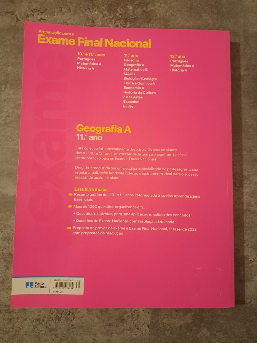 Manual de Preparação p/ Exame Geografia | 11°Ano (Porto Editora)