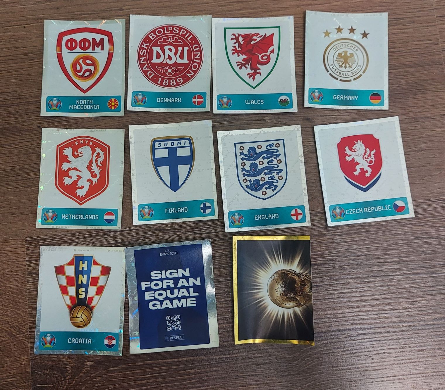 Panini EURO 2020 Наклейки Стікери поштучно