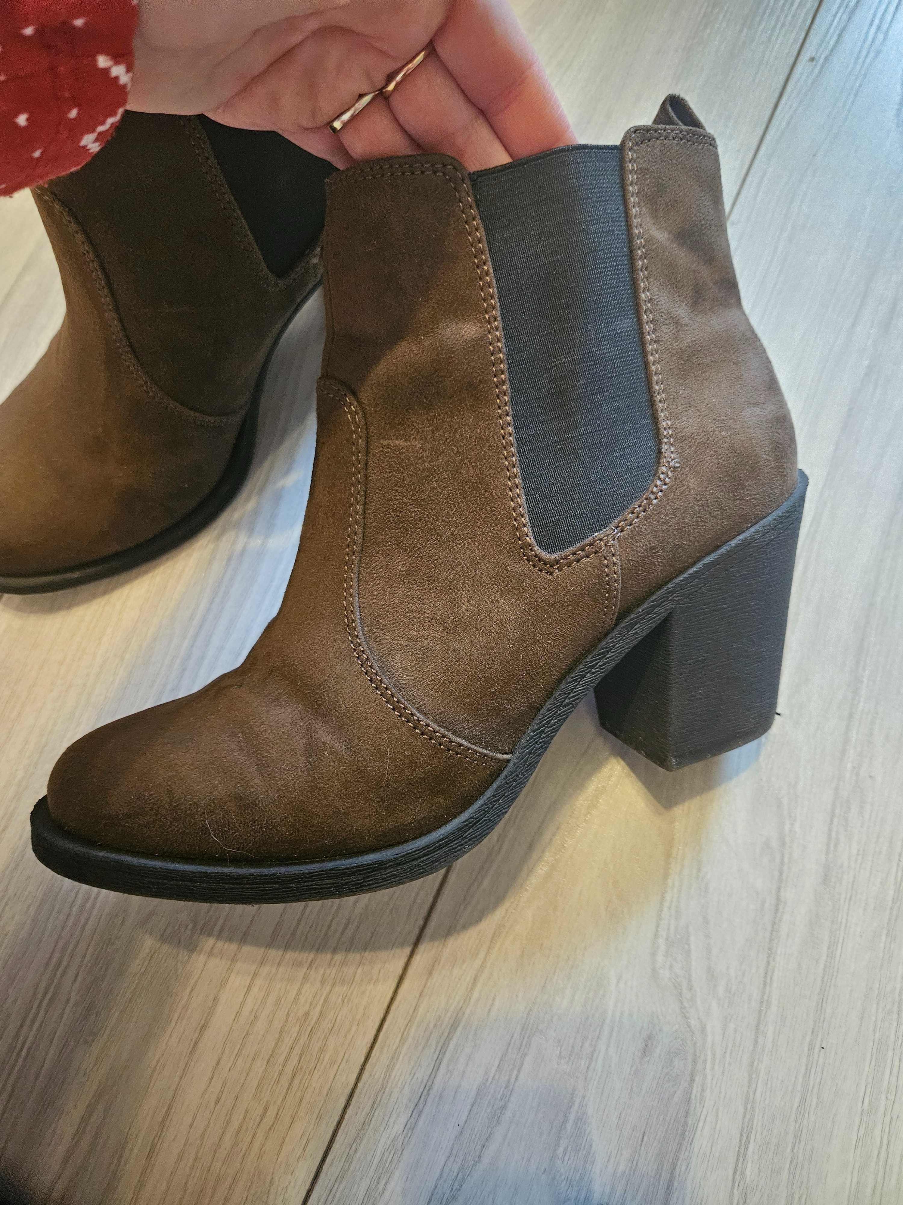 Botki, H&M, stan bdb, rozmiar 36, założone pare razy