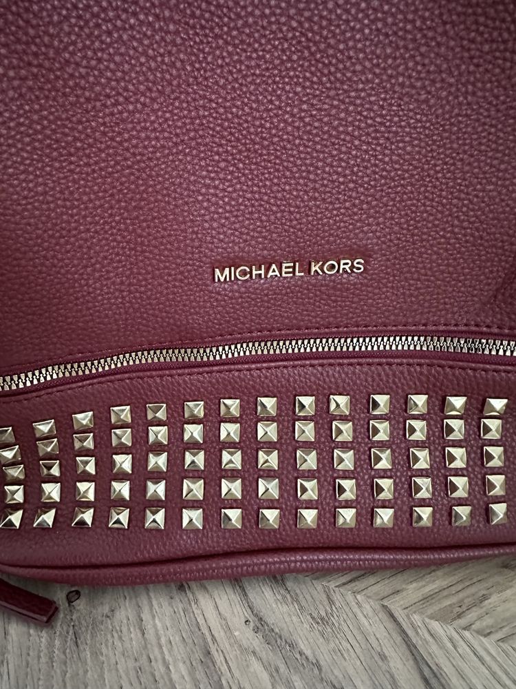 Michael kors bordowy plecak torebka burgund