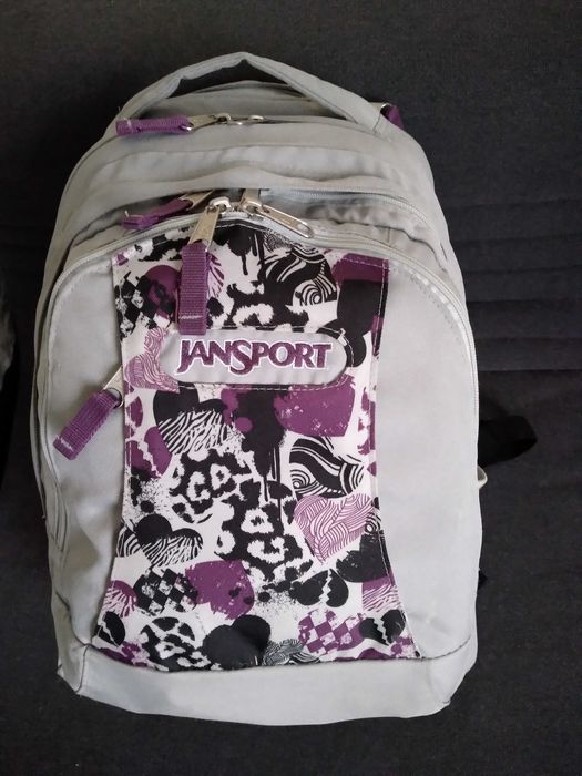 JANSPORT , plecak podróżny , szkolny , szary