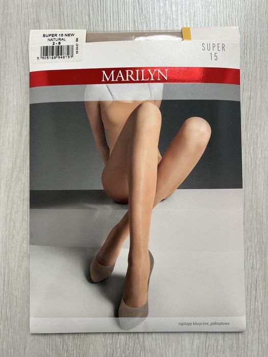 Rajstopy damskie klasyczne półmatowe Marilyn 2/S Natural Super 15