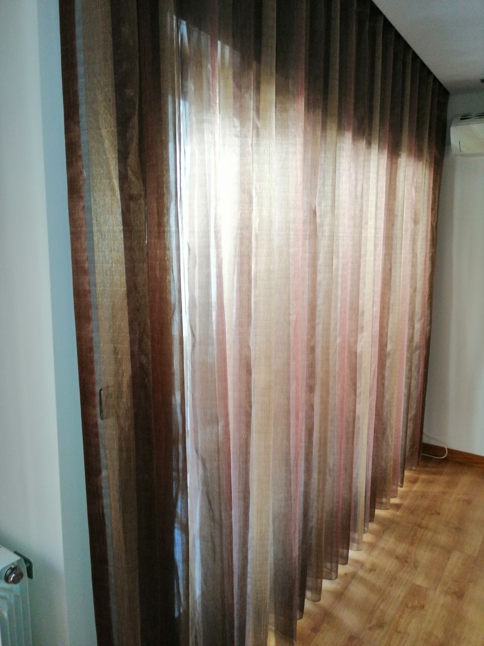 Cortinas inteiras onduladas