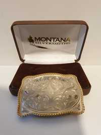 Fivela  "Western" de ourivisaria americana  Montana Silversmiths