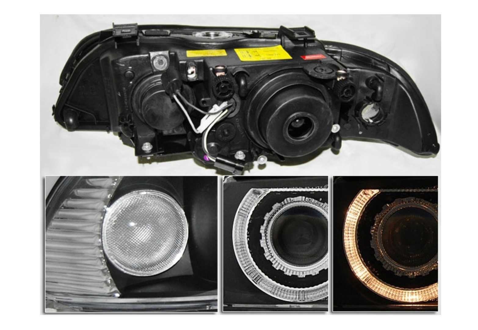 Передні Фари BMW E39 95-03R RINGI XENON D2S/H7 BLACK DEPO компл