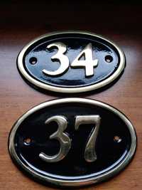 Tablice z numerami na dom 34 i 37 solidne CENA ZA CAŁOŚĆ