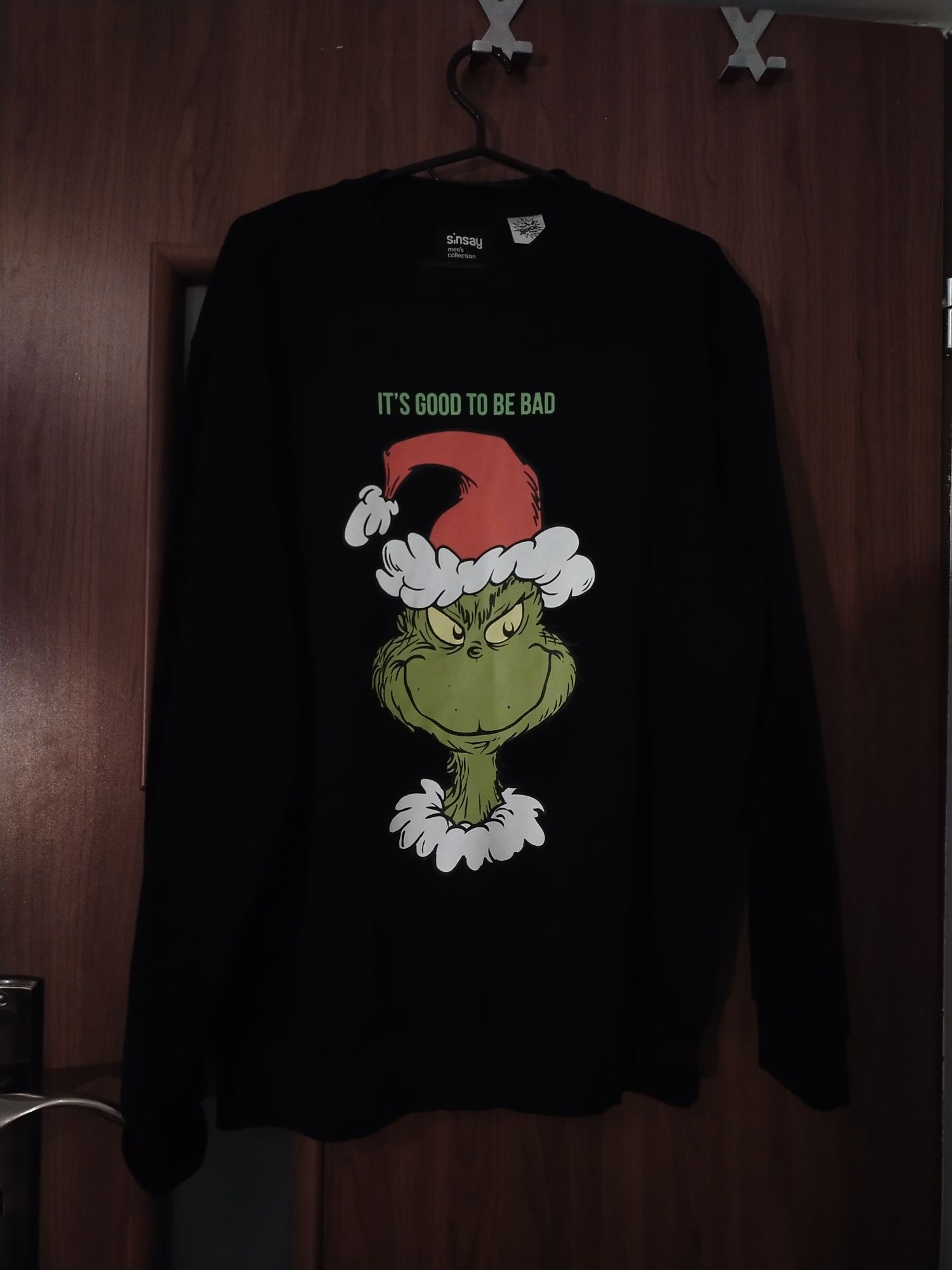 Bluza męska czarna Grinch Sinsay