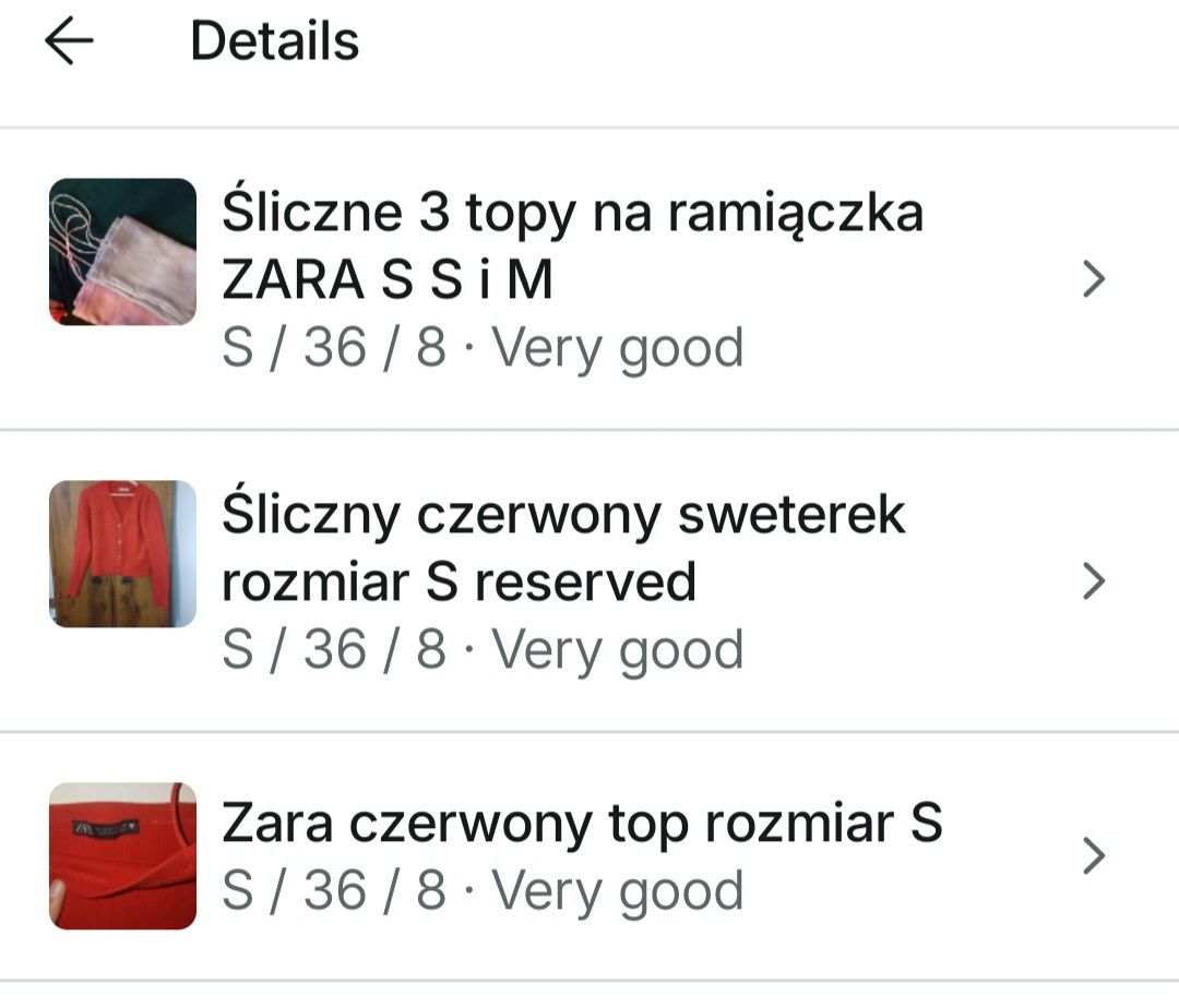 Zestaw topy i sweterek