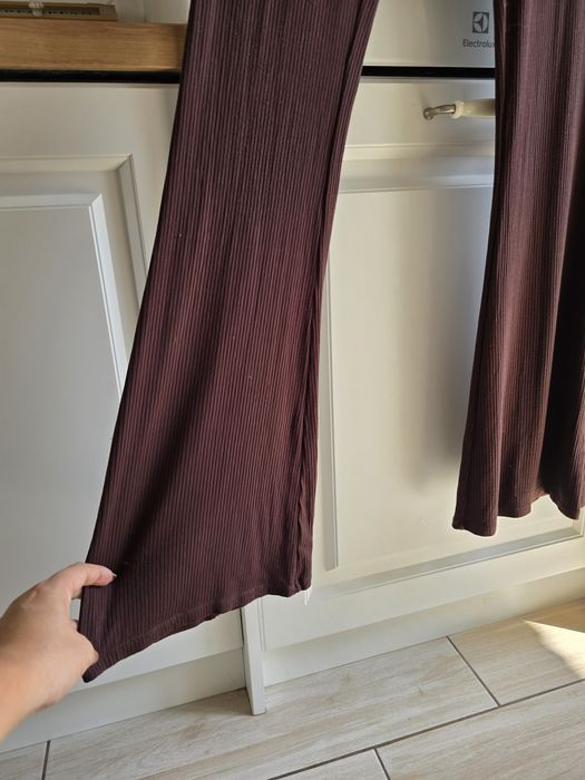 Spodnie dresowe damskie 4F brązowe XL cienkie wygodne