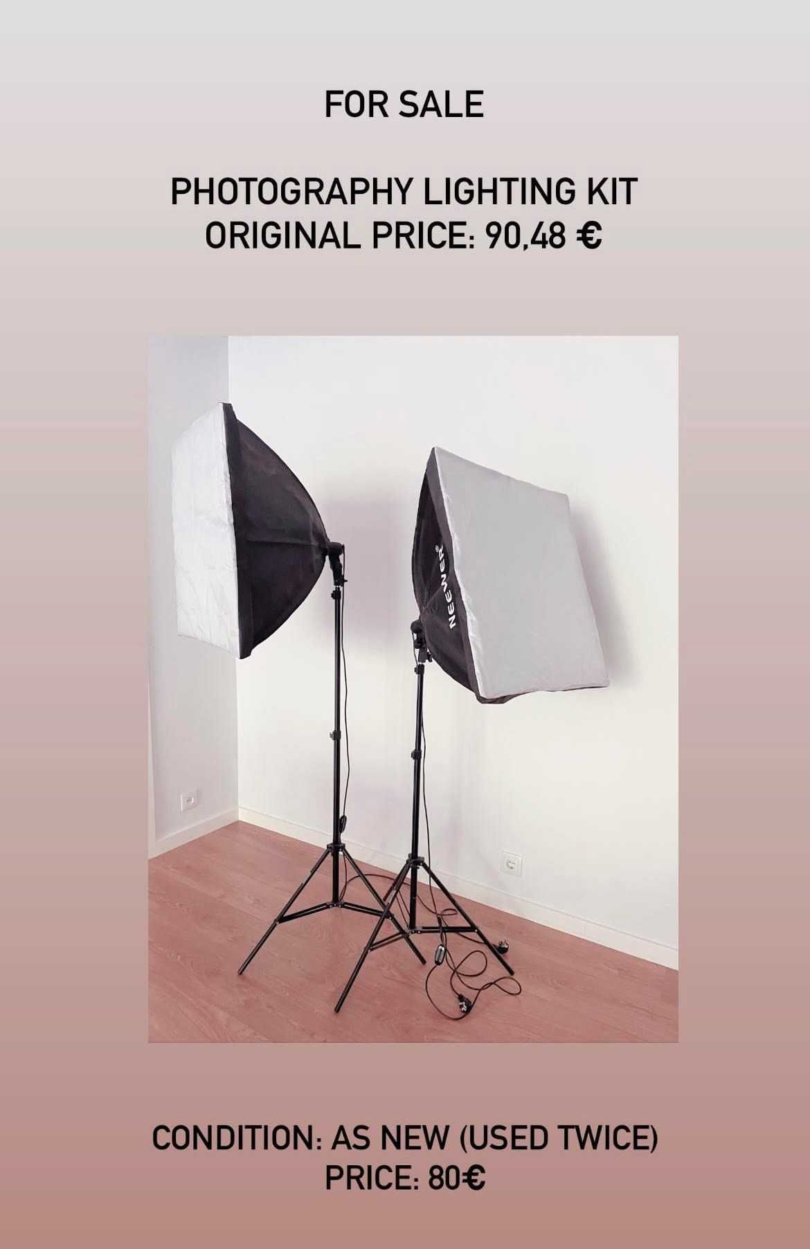 Kit de iluminação para fotografia