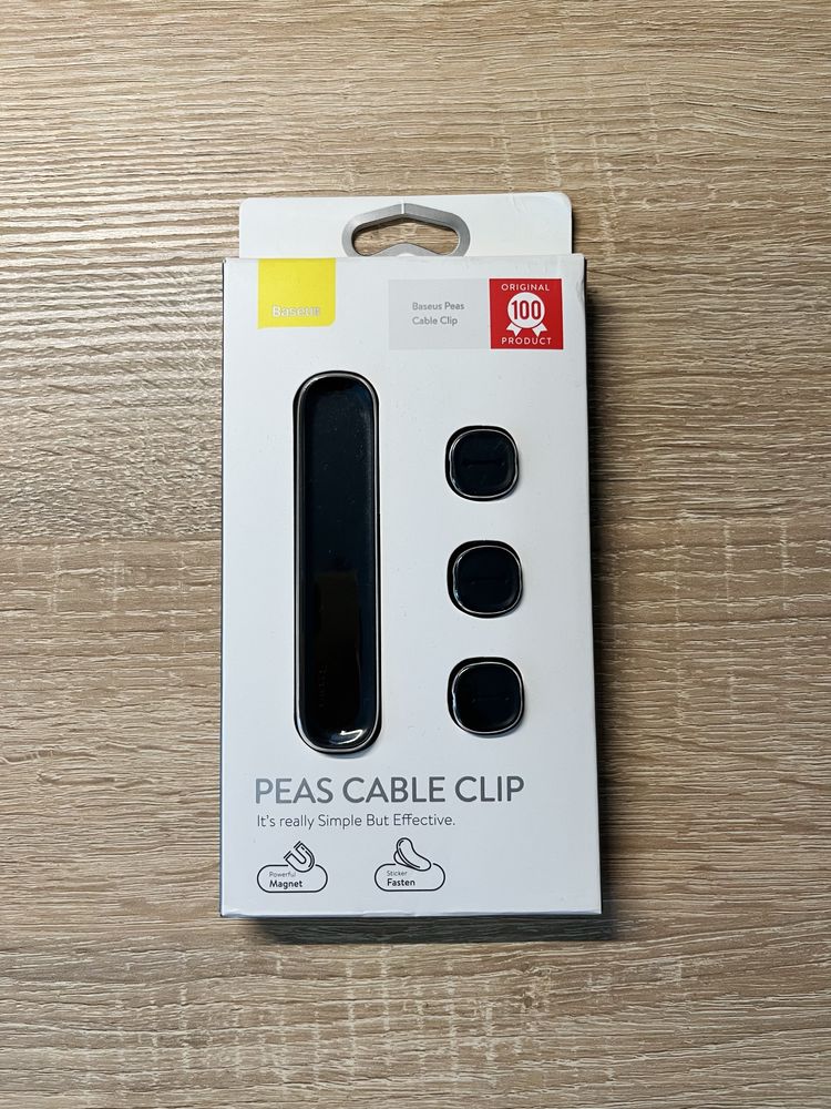 Магнітний тримач проводів Baseus Peas Cable Clip