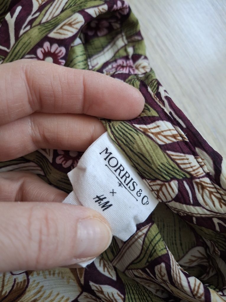 Komplet h&m xs 34 wzorzysty koszula spodnie