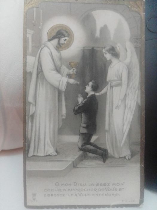 Antigo Cartão religioso 10CmX6Cm