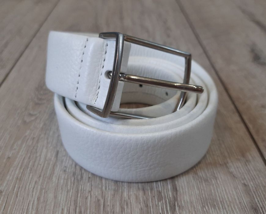 Білий італьянський ремінь ORCIaNI