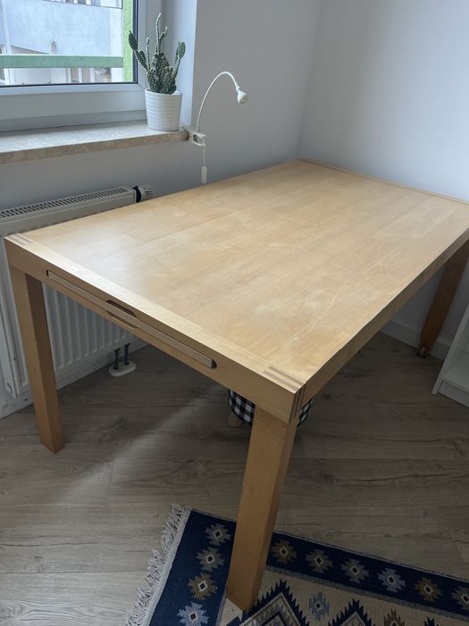 Rozkładany Stół drewniany z kółkami 150-200 cm