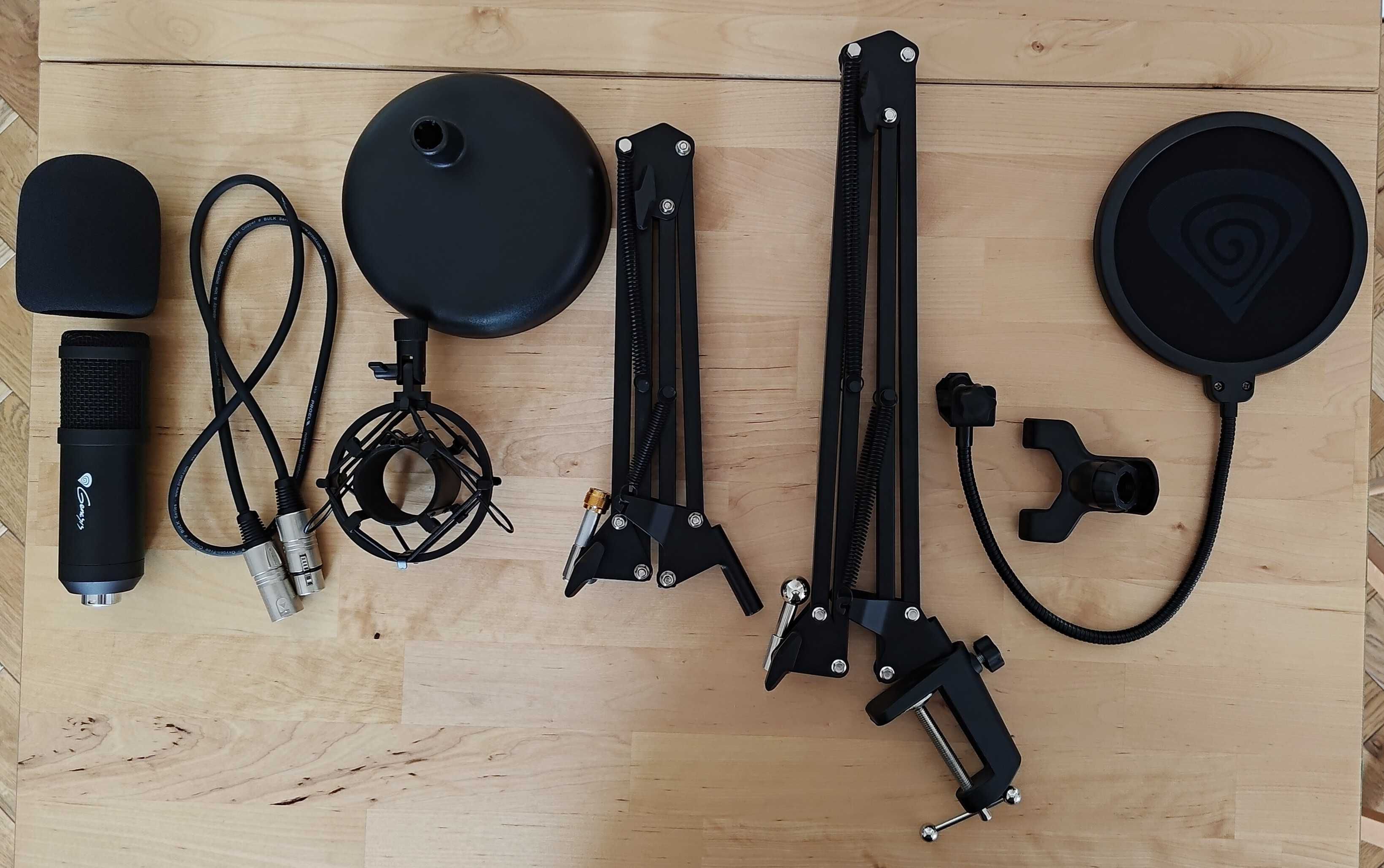 Mikrofon pojemnościowy Genesis Radium 300 XLR z dodatkowym statywem
