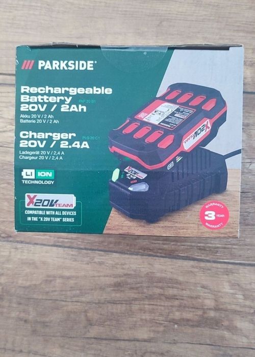 Akumulator PARKSIDE 20 V, 2 Ah z ładowarką