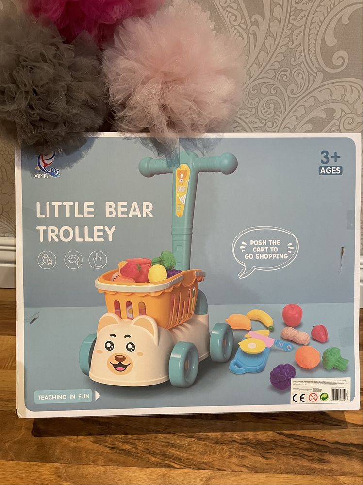 Wózek na zakupy Little Bear Shopping Trolley marki QiYiLe
