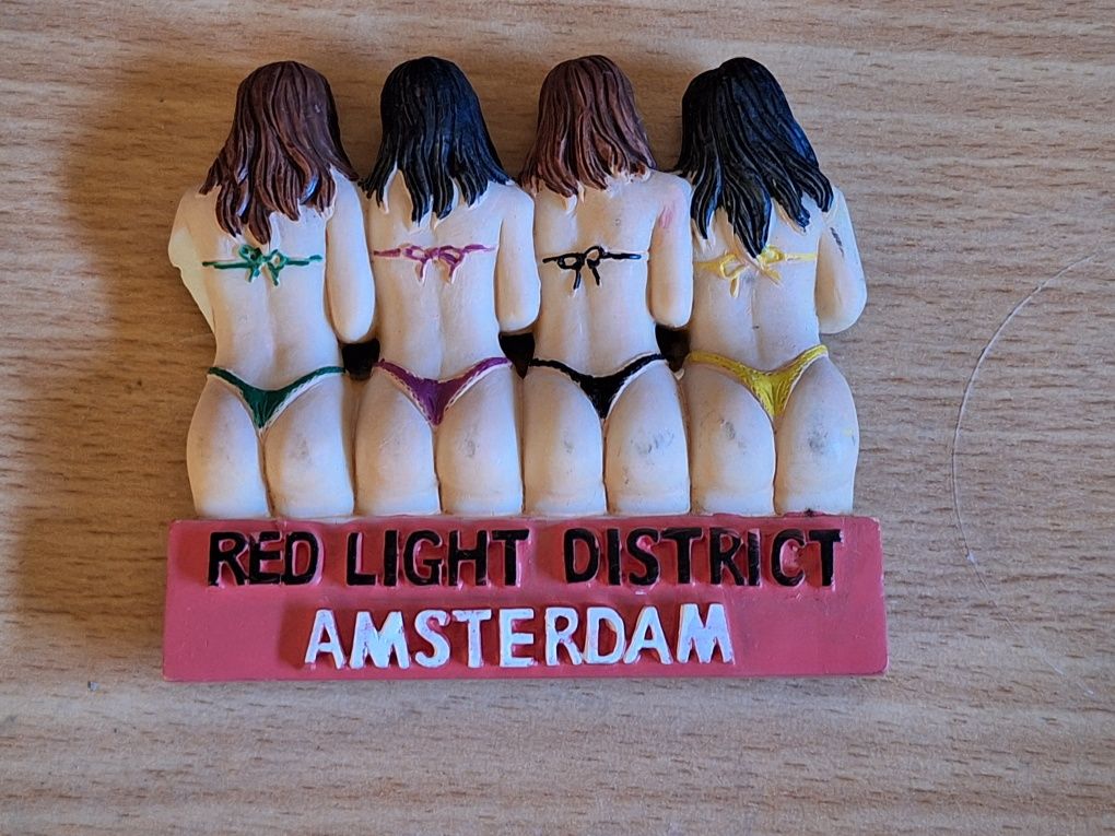 Magnes na lodówkę Amsterdam bikini plaża Red Light