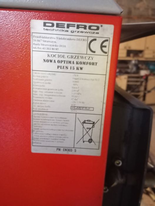 Kocioł piec Optima Komfort Plus 15 KW