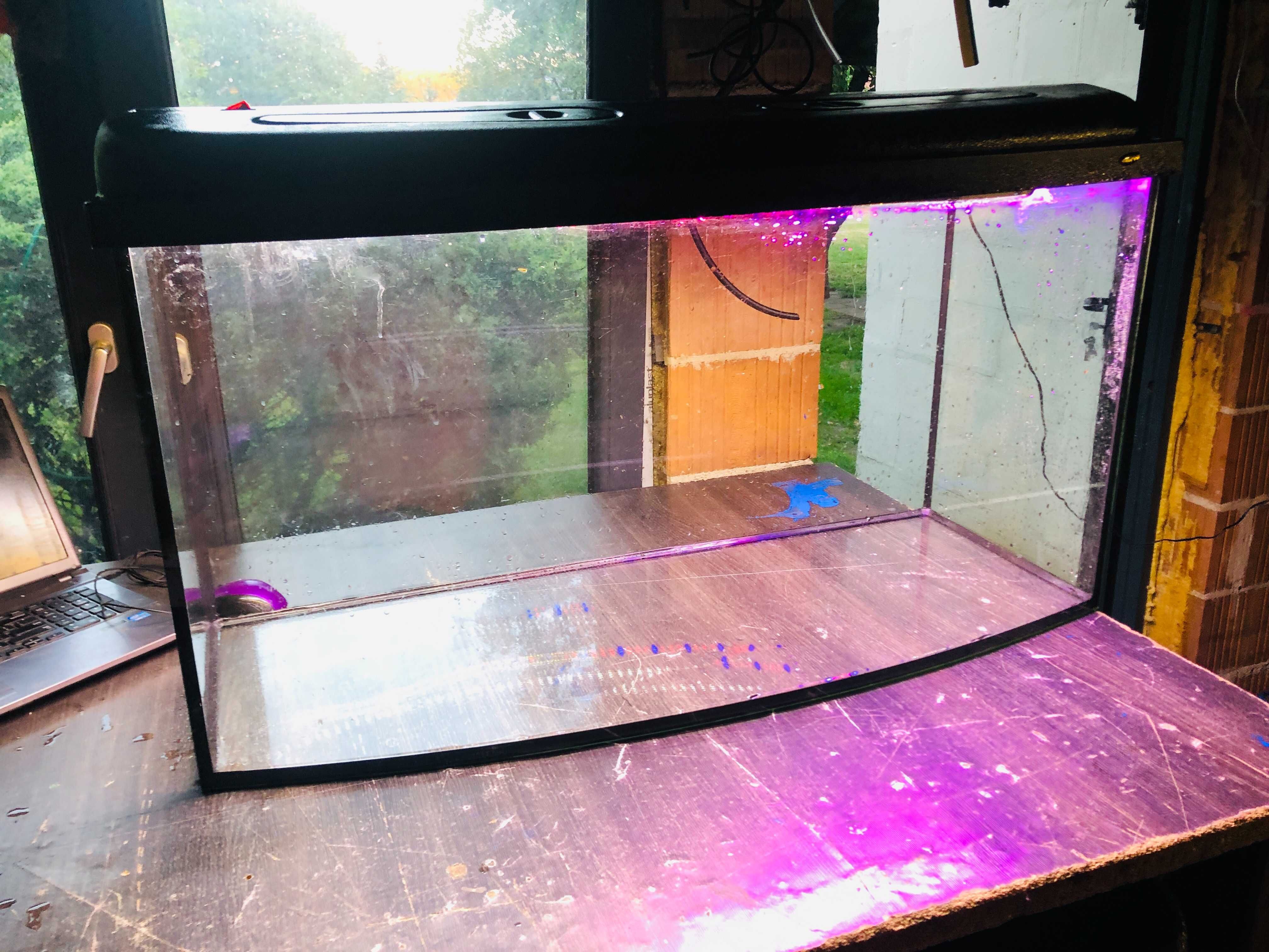 Akwarium 100 x 40 x 50 pokrywa, oświetlenie