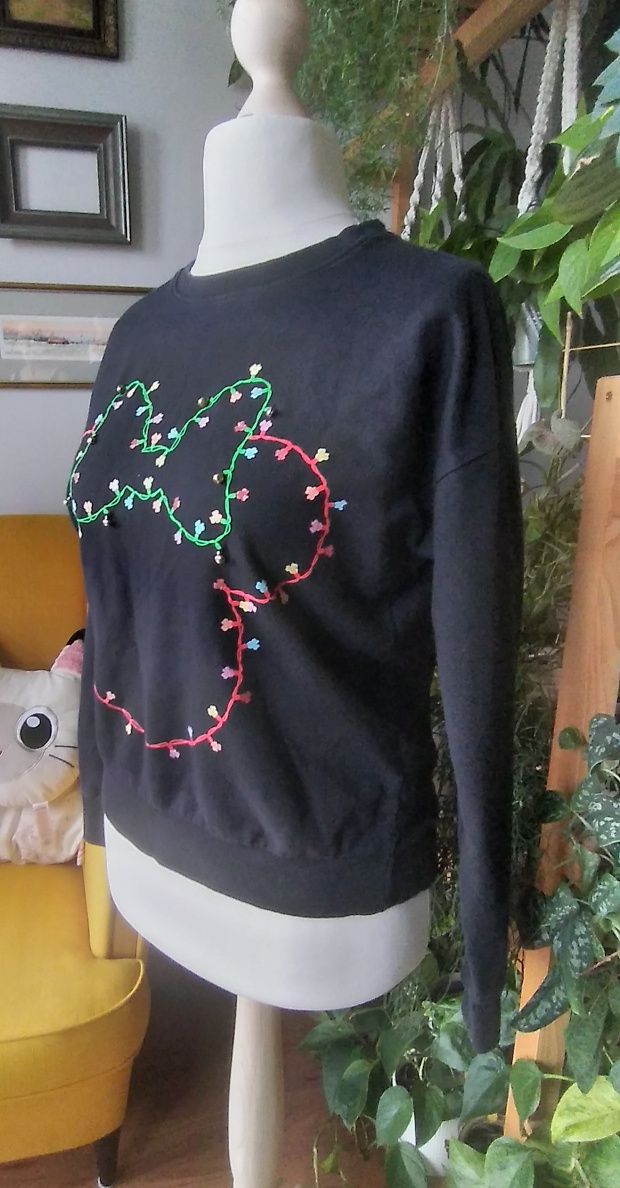 Czarna bluza damska w rozmiarze S/M. Oversize.