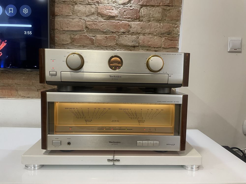 Technics SE-A7000 + technics SU-C7000 wzmacniacz dzielony piękny stan