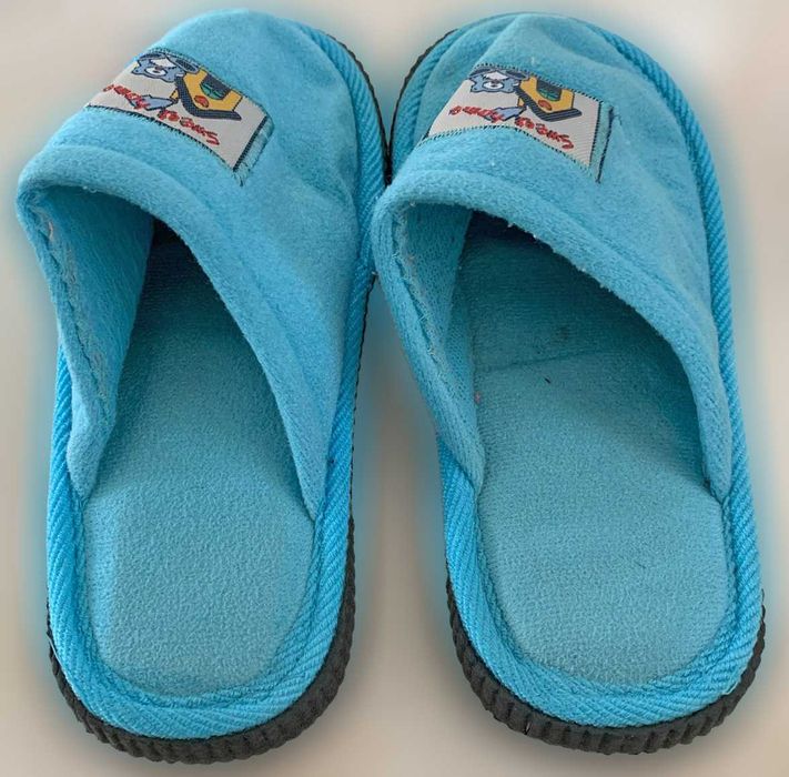 Chinelos de Quarto de Criança Unissexo, Azul, como Novos