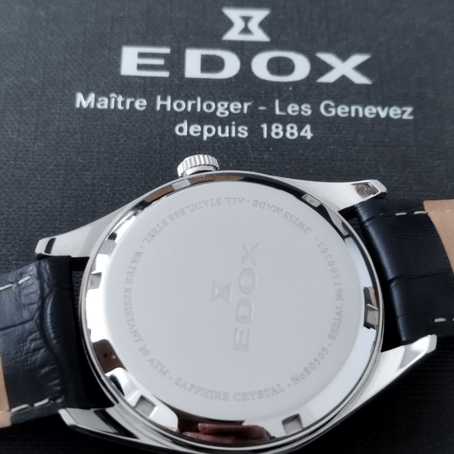 Edox Les vauberts monophase automat 80505-3-AIBU