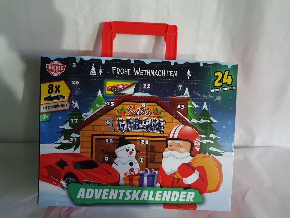 Garaż dla dzieci kalendarz Adwentowy walizka Dickie Toys