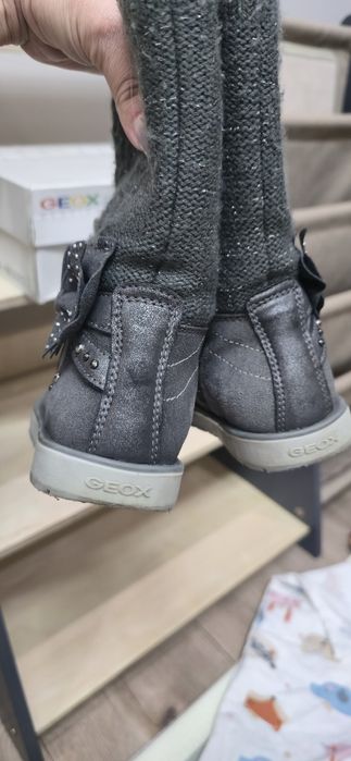 Geox сапожки на девочку демисезонные замша