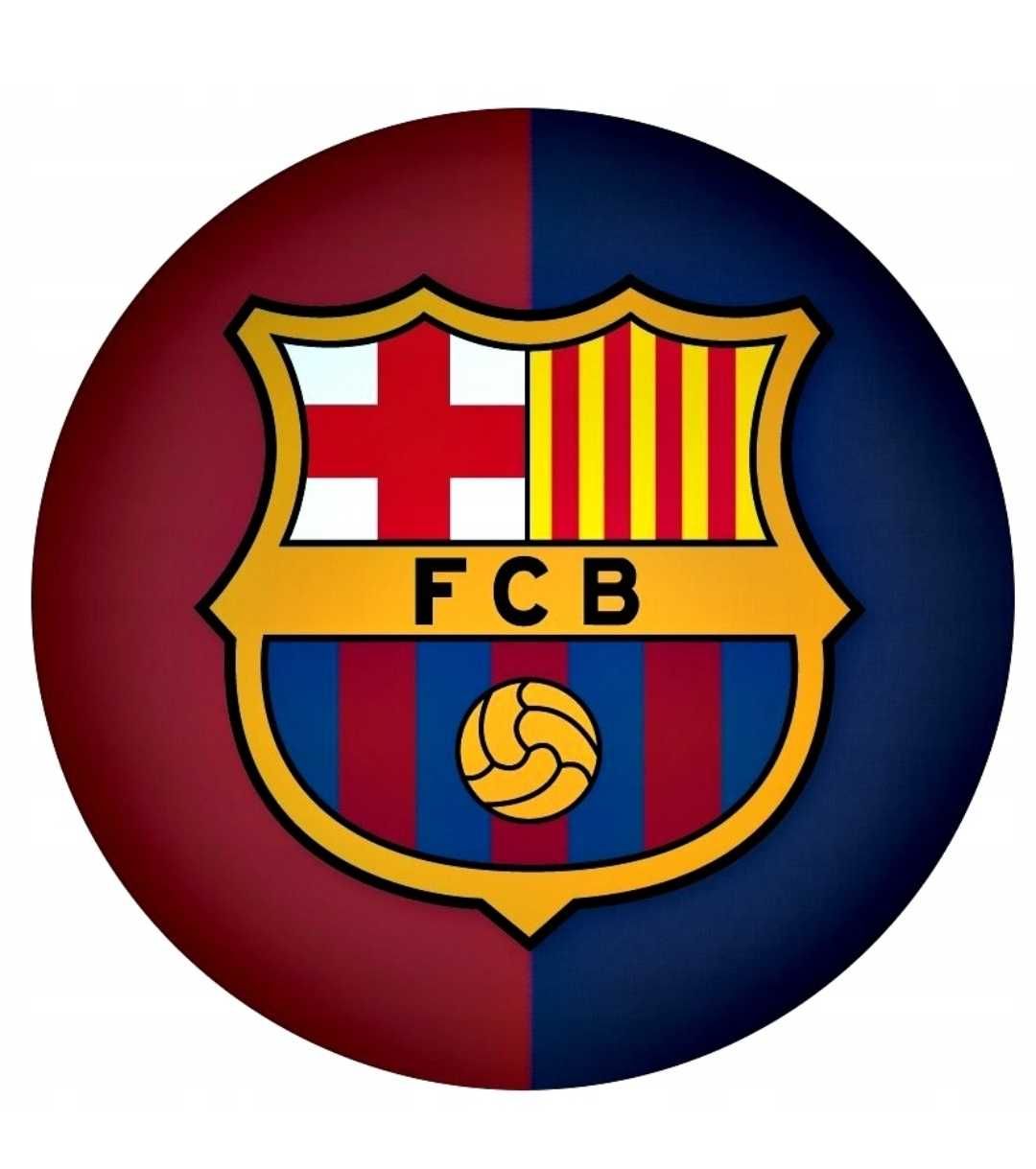 opłatek na tort fc barcelona logo