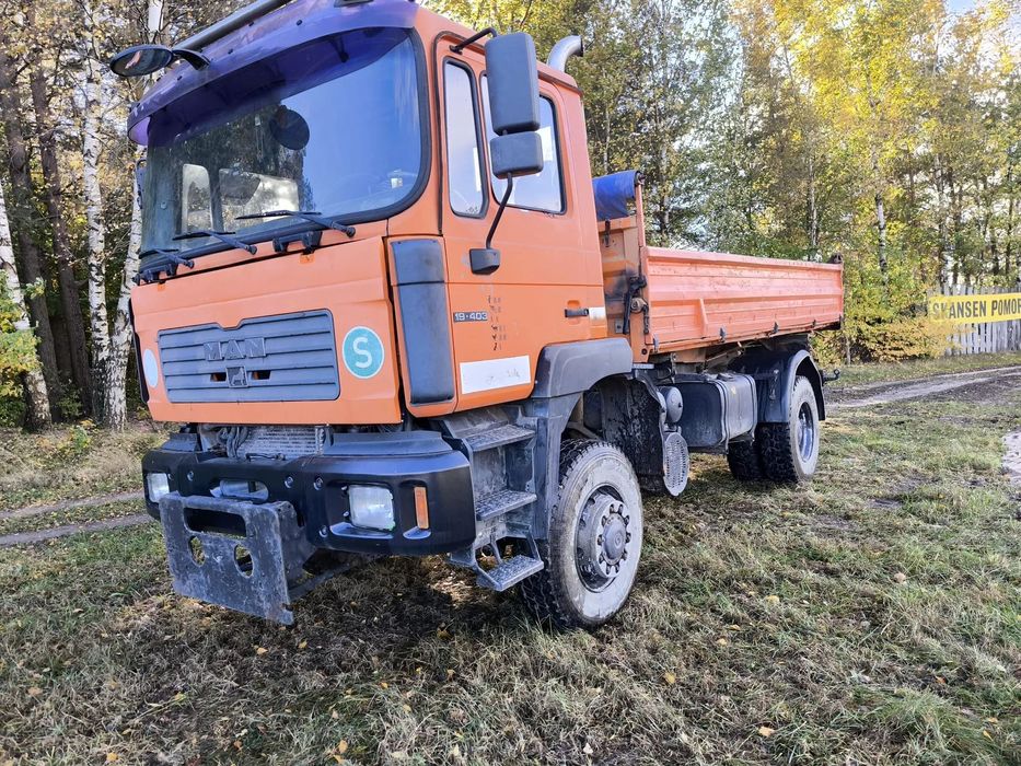 MAN 18.270 4x4  man 4x4 nowe opony Firestone czołownica zima wywrotka