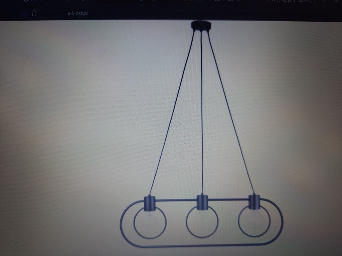 Lampa wisząca Fredo koło czarna