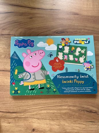 Peppa Pig, puzzle i książka Nesamowity świat świnki Peppy