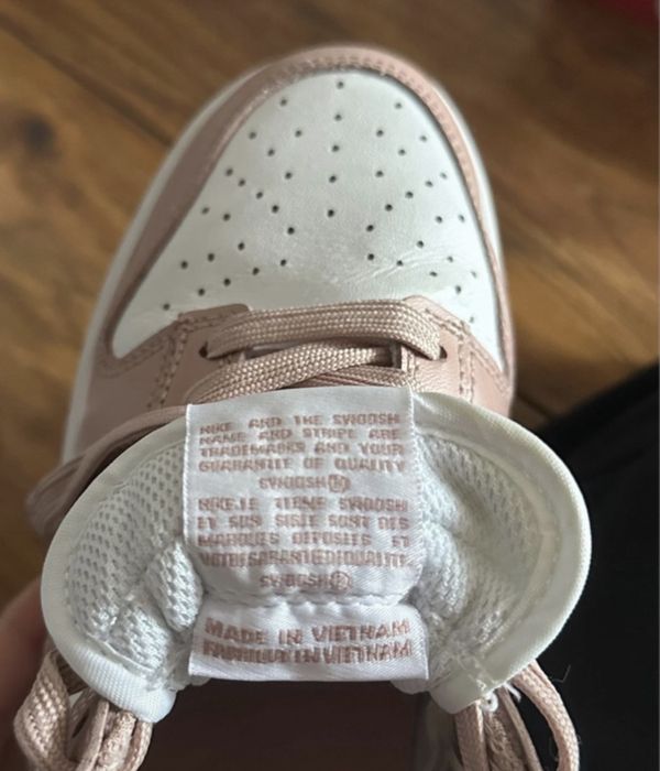 Buty NIKE dunk low Biel/Rose Whisper