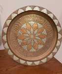 Pratos/bandejas em cobre (bronze/latão)