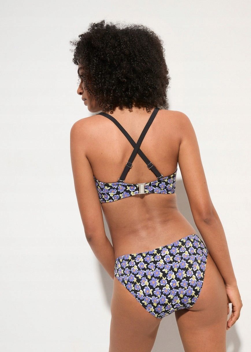 B.P.C bikini na fiszbinach z figami kolorowe w kwiatuszki 42 (80B).